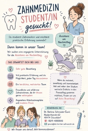 zahnmedizin student-in gesucht