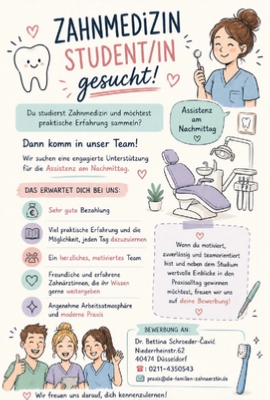 zahnmedizin student-in gesucht